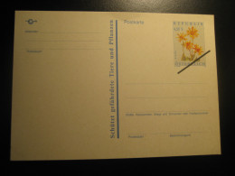 1991 Arnika Protects Endangered Animals And Plants SPECIMEN Postal Stationery Card Overprinted AUSTRIA - Proofs & Reprints