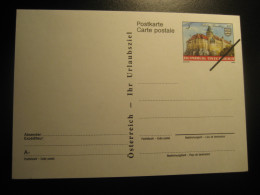 1991 Castle Rosenburg Osterreich Your Holiday Destination SPECIMEN Postal Stationery Card Overprinted AUSTRIA - Ensayos & Reimpresiones