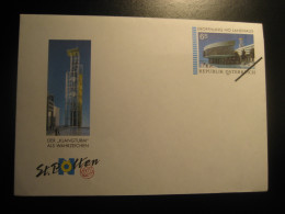 1996 St. Polten Der Klangturm Als Wahrzeichen SPECIMEN Postal Stationery Cover Overprinted AUSTRIA - Probe- Und Nachdrucke