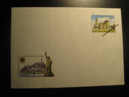 1992 Burg Gussing Castle Slight Folded SPECIMEN Postal Stationery Cover Overprinted AUSTRIA - Essais & Réimpressions