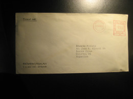 REYKJAVIK 1971 To Buenos Aires Argentina Meter Mail Cancel Cover ICELAND - Brieven En Documenten