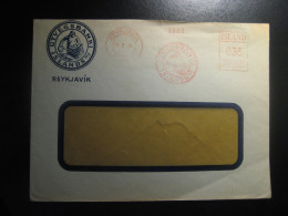 REYKJAVIK 1934 Utvegsbanki Islands H/F Meter Mail Cancel Cover ICELAND - Brieven En Documenten