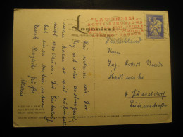 ATHENS 1964 To Dusseldorf Germany Lagonissi Hotel Cancel Postcard GREECE - Cartas & Documentos