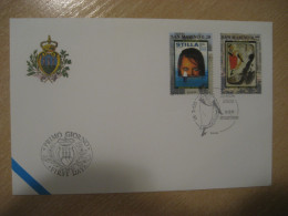 SAN MARINO 2003 Europa CEPT Il Manifesto Armando Testa Toulouse Lautrec Illustrators FDC Cancel Cover Italy Italia - Covers & Documents