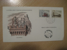 SAN MARINO 1979 Europa CEPT Van Truck Stage Coach Stagecoach FDC Cancel Cover Italy Italia - Covers & Documents