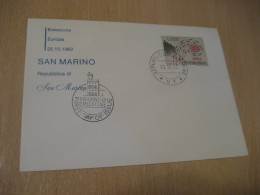 SAN MARINO 1962 Europa FDC Cancel Cover Italy Italia - Cartas & Documentos