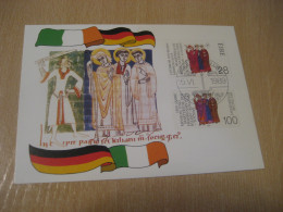 DUBLIN 1989 1330 Year Kilian Kolonat Totnan Germany Religion Maxi Maximum Card IRELAND Eire - Cartas & Documentos