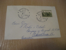 RUDKOBING 1968 Cancel Folded Card DENMARK  - Lettres & Documents