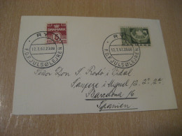 RY 1967 F.D.F. Julsolejren Christmas Sun Camp Cancel Card DENMARK  - Cartas & Documentos