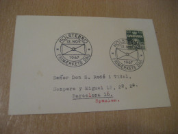 HOLSTEBRO 1967 Cancel Card DENMARK  - Briefe U. Dokumente