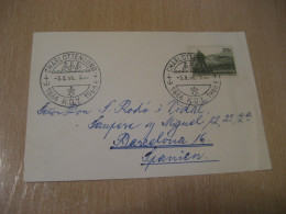 CHARLOTTENLUND 1966 K.D.Y. 1866 Cancel Slight Damaged Card DENMARK  - Briefe U. Dokumente