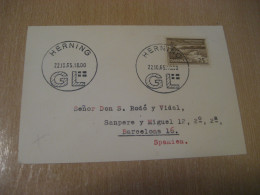 HERNING 1965 GL Cancel Card DENMARK  - Cartas & Documentos