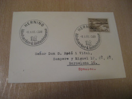 HERNING 1965 Craft And Industry Fair Cancel Card DENMARK  - Storia Postale