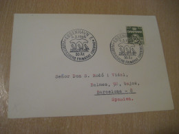 COPENHAGEN 1965 FFF Frederiksberg Stamp Association Cancel Card DENMARK  - Cartas & Documentos