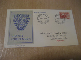 COPENHAGEN 1964 Graense Association Border Cancel Cover DENMARK  - Lettres & Documents