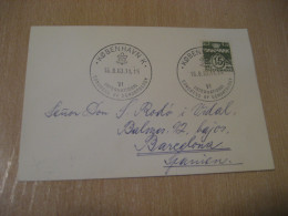 COPENHAGEN 1963 VI Int. Congress Of Gerontology Gerontologie Cancel Card DENMARK  - Brieven En Documenten