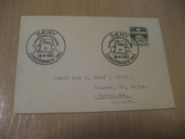 SAEBY 1963 Cancel Card DENMARK  - Cartas & Documentos