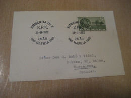 COPENHAGEN 1962 Hafnia Cancel Card DENMARK  - Brieven En Documenten