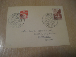 COPENHAGEN 1962 C E H  E F K Cancel Card DENMARK  - Cartas & Documentos