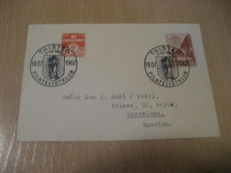 THISTED 1962 Cancel Card DENMARK  - Lettres & Documents