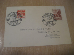 RINGSTED 1962 DFU-ting Cancel Card DENMARK  - Covers & Documents