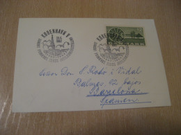 COPENHAGEN 1962 Sundby Klubs Cancel Card DENMARK  - Storia Postale