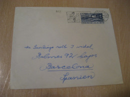 COPENHAGEN 1961 Postman Letterbox Cancel Cover DENMARK  - Cartas & Documentos