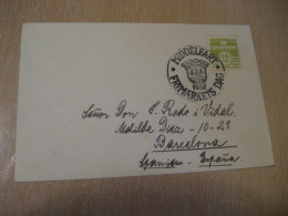 MIDDELFART 1952 Ship Cancel Card DENMARK  - Covers & Documents