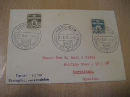 HORSHOLM 1952 Beauty But Romance Hunting? Cancel Cover DENMARK  - Covers & Documents