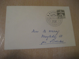 AARHUS 1952 Flag Flags Marselisborg Camp Socut Scouting ? Cancel Card DENMARK  - Covers & Documents
