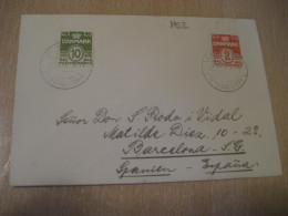 FREDERICIA 1952 Danish Cow Staff Cancel Cover DENMARK  - Covers & Documents