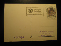 ROMA 1976 UNICEF Cancel Postcard ITALY Italia - UNICEF