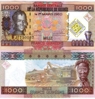 Guinea 1000 Francs 2010 Pick 43 UNC Commemorative - Guinea