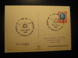 ROMA 1978 Nuclear Aerospace Electronic Review Physics Cancel Postcard ITALY Italia - Physique