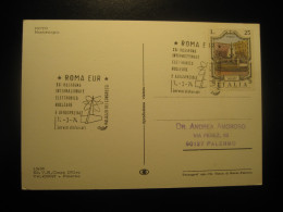 ROMA 1974 Nuclear Aerospace Electronic Review Physics Cancel NOTO Montevirgini Postcard ITALY Italia - Physique