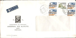 PORTUGAL AFFRANCHISSEMENT COMPOSE SUR LETTRE A EN TETE AVION POUR LA FRANCE 1976 - Covers & Documents