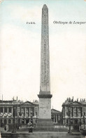 FRANCE - Paris - Obélisque De Louqsor - Colorisé - Carte Postale Ancienne - Standbeelden