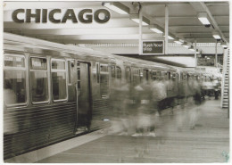 Chicago - Historic El Train Stop - 'Rush Hour Stop' - (USA) - Metro - Métro