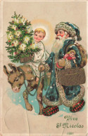 FÊTES - VŒUX - Noel - Vive Saint Nicolas - Colorisé - Carte Postal Ancienne - Santa Claus