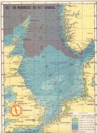 Kaart Carte Landkaart - Noordzee & Het Kanaal - 1938 - Cartas Náuticas