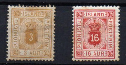 Islandia (Servicio) Nº 3,7. - Dienstzegels