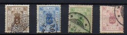Islandia (Servicio) Nº 5/6,8/9. - Dienstzegels