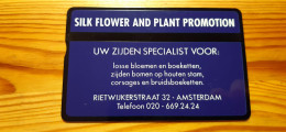 Phonecard Netherlands 202A - Silk Flower And Plant Promotion 1.100 Ex. - Privat