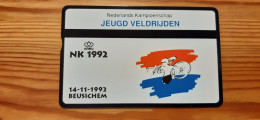 Phonecard Netherlands 109B - Jeugd Veldrijden NK 1992., Bicycle, Bike 1.000 Ex. - Privées