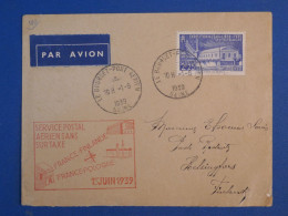 DB23 FRANCE    BELLE LETTRE RR 1939 PARISLE BOURGET   A LA FINLANDE + ++AFFR INTERESSANT++ - 1927-1959 Cartas & Documentos