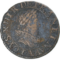 France, Louis XIII, Double Tournois, 1630, Paris, TB+, Cuivre, CGKL:394 - 1610-1643 Lodewijk XIII Van Frankrijk De Rechtvaardige