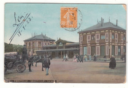 France - Carte Postale De 1923 - Oblit Trouville - Exp Vers Bruxelles - Vue De La Gare De Trouville - Deauville - - Covers & Documents