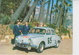 RALLY DE MONTE CARLO 1958 - DAUPHINE RENAULT - VINCITORI MONRAISSE E FERET  - RARA - Rallyes