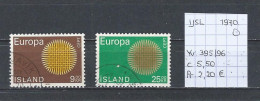 (TJ) Europa CEPT 1970 - IJsland YT 395/96 (gest./obl./used) - 1970