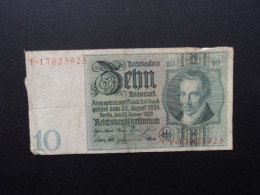 ALLEMAGNE : 10 REICHSMARK   22.1.1929 (depuis 1931...)    C.A. 173a, *  / P 180a    TB+ ** - 10 Mark